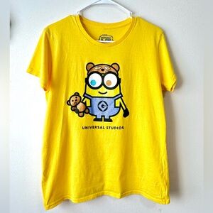Universal Studios Yellow Minion Tee Unisex Adult Disney